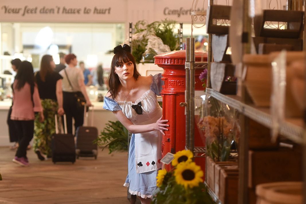 Alice character in the Covered Market