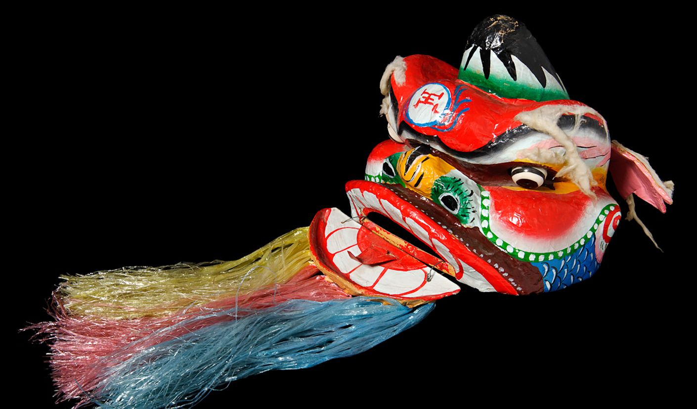 Dragon mask from Pitt Rivers Museum
