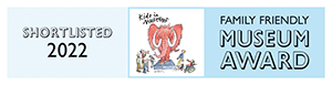 Kids In Museums Family Friendly Museum Award logo 2022 shortlisted